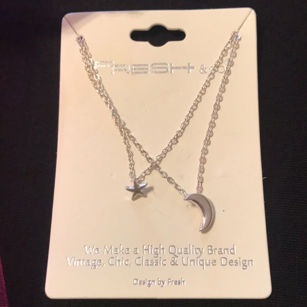 Moon & Star Layered Necklace